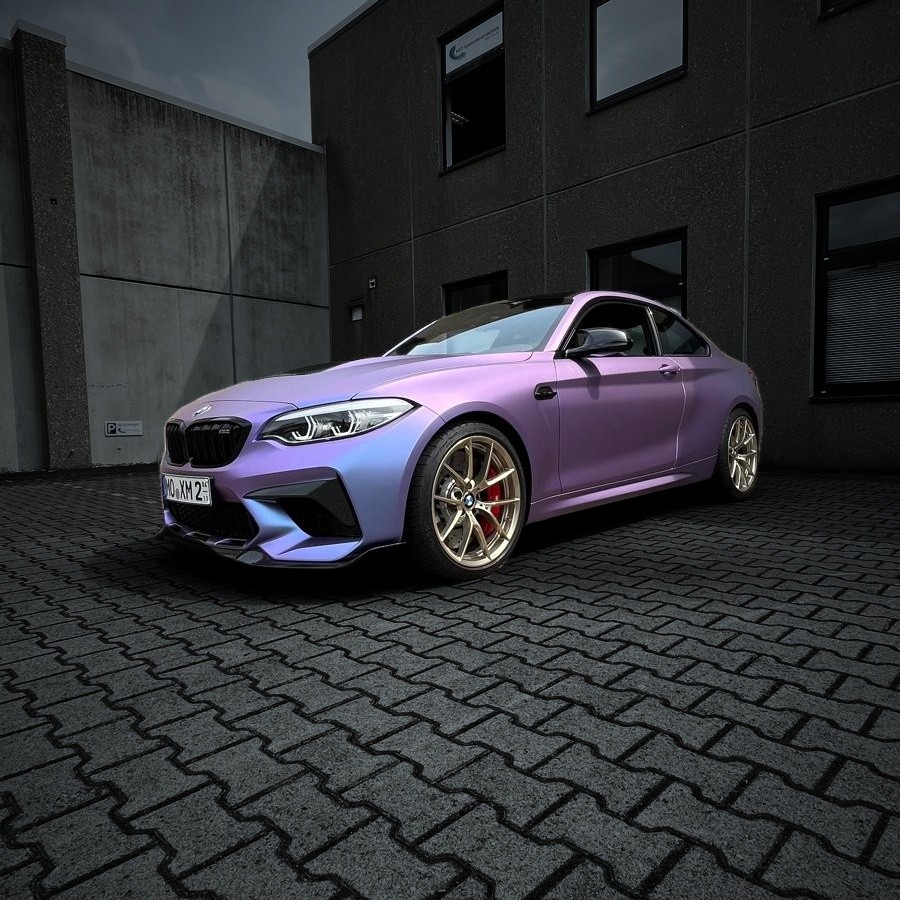 BMW M2 Competition mit Flip-Folie